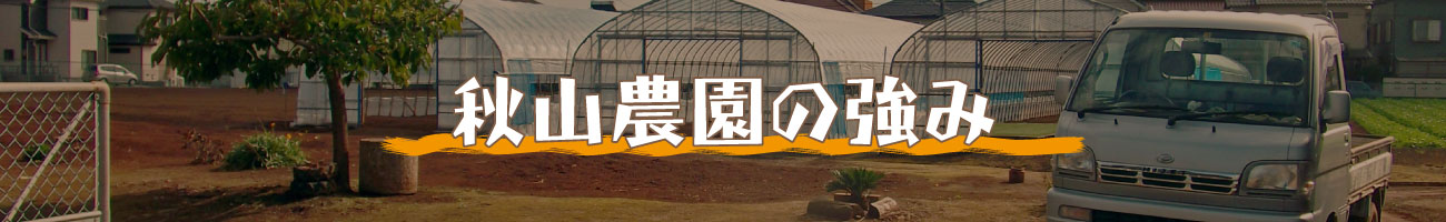 秋山農業の強み